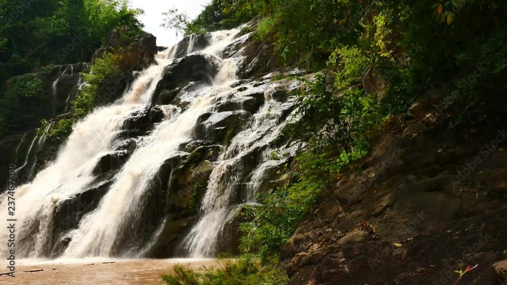 Beautiful waterfall in green forest, Phetchabun province, Thailand Beautiful waterfall in green forest, Phetchabun province, Thailand