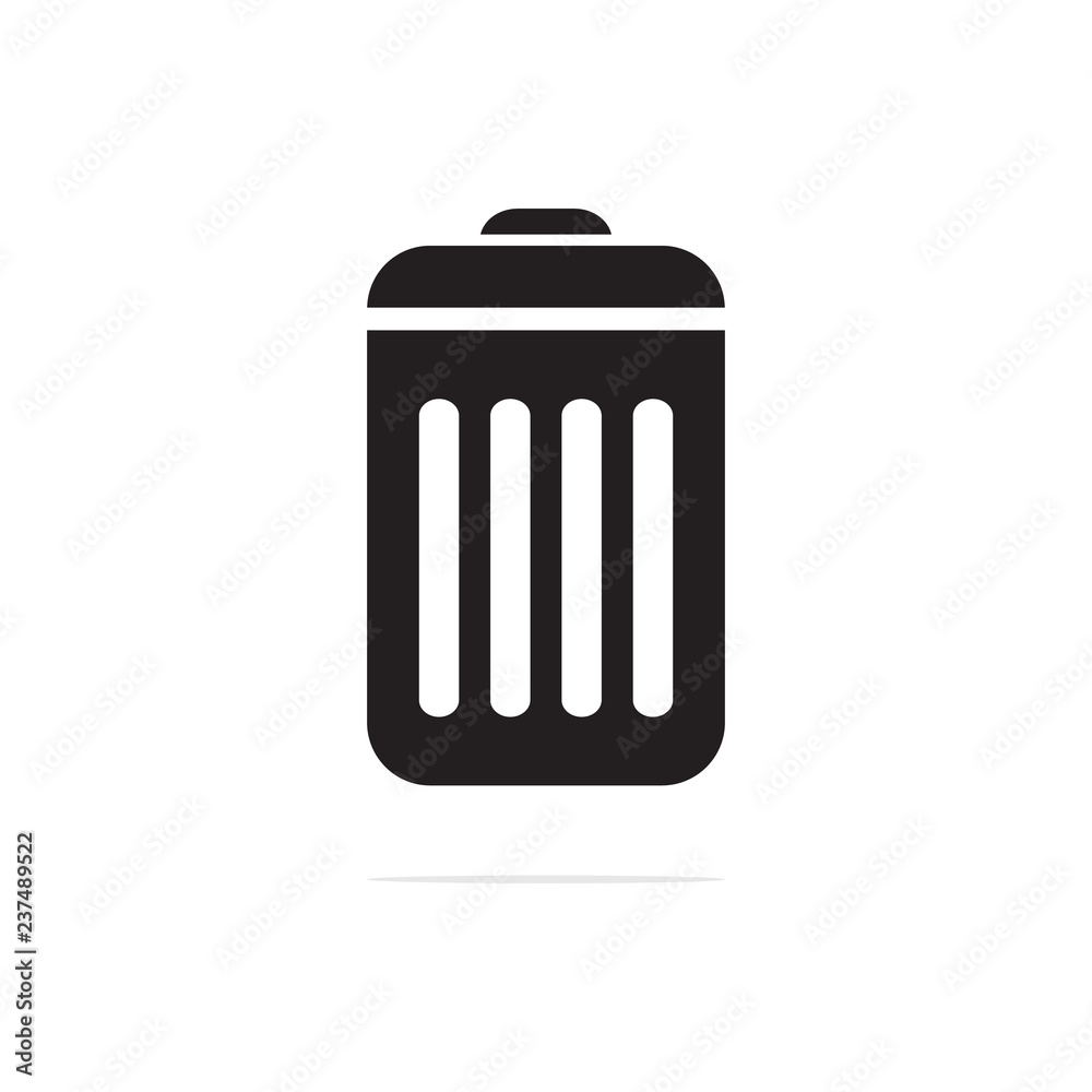 trash can icon. Vector concept illustration for design trash can icon. Vector concept illustration for design