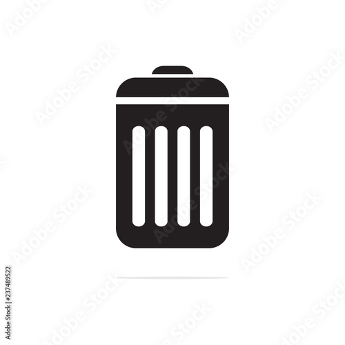 trash can icon. Vector concept illustration for design
