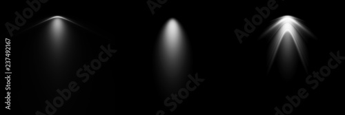 Dark background with spotlights photo