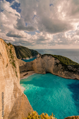 Navagio beach in Greece, Zakynthos