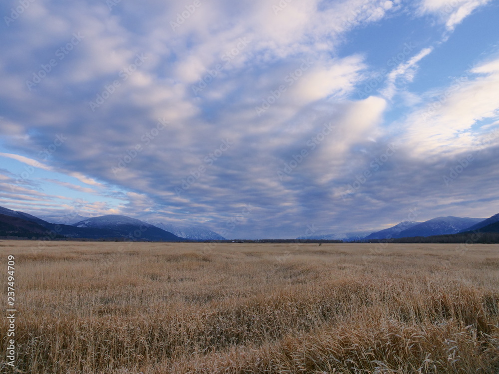 beautiful sunset over the mountains near Creston beautiful sunset over the mountains near Creston