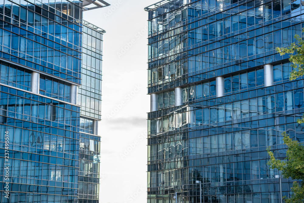 Fototapeta premium two office buildings