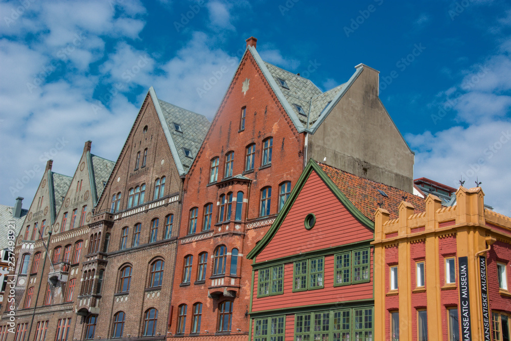 Bergen Bryggen in Norwegen / Skandinavien