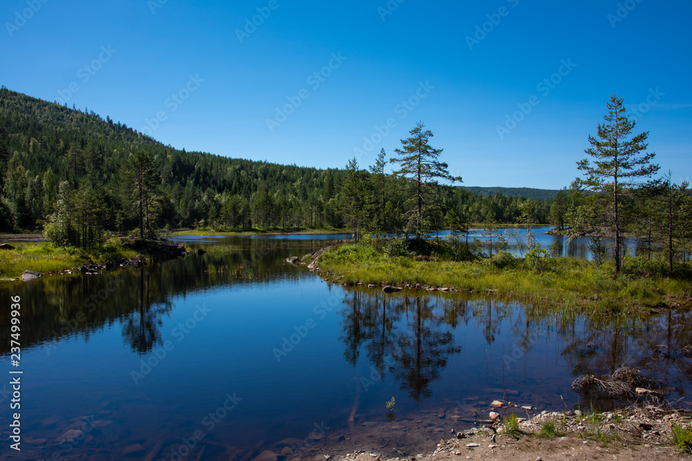 See in der Region Telemark in Norwegen / Skandinavien See in der Region Telemark in Norwegen / Skandinavien