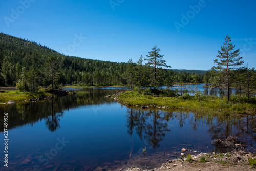 See in der Region Telemark in Norwegen / Skandinavien