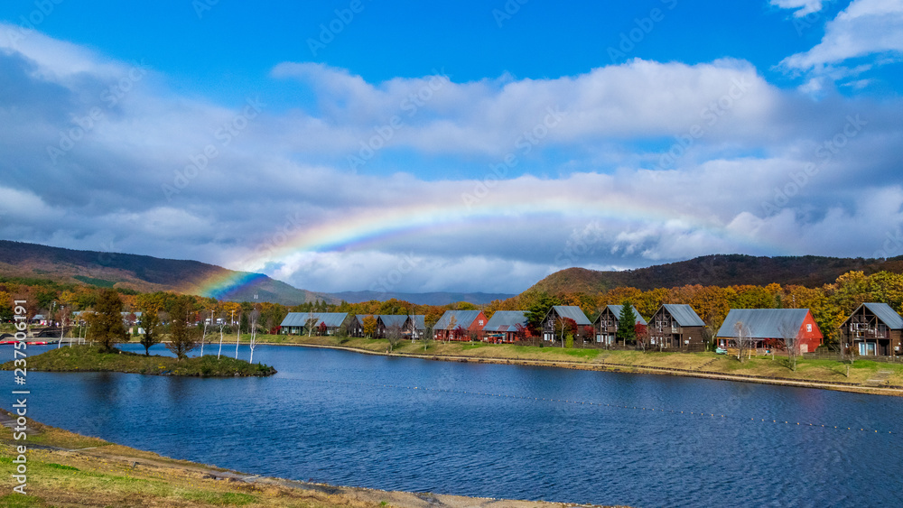 Fototapeta premium 羽鳥湖高原の秋