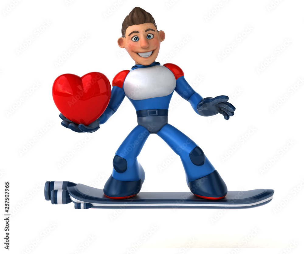 Super modern superhero - 3D Illustration Super modern superhero - 3D Illustration