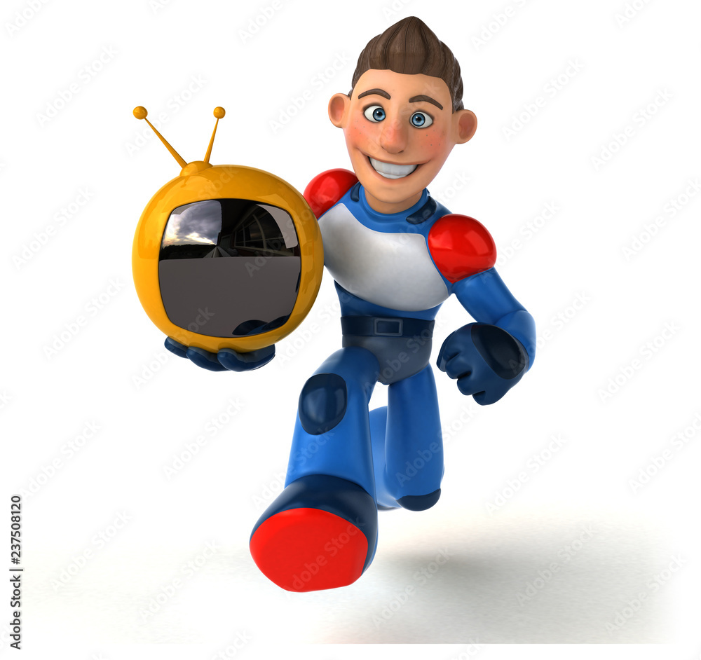 Super modern superhero - 3D Illustration Super modern superhero - 3D Illustration