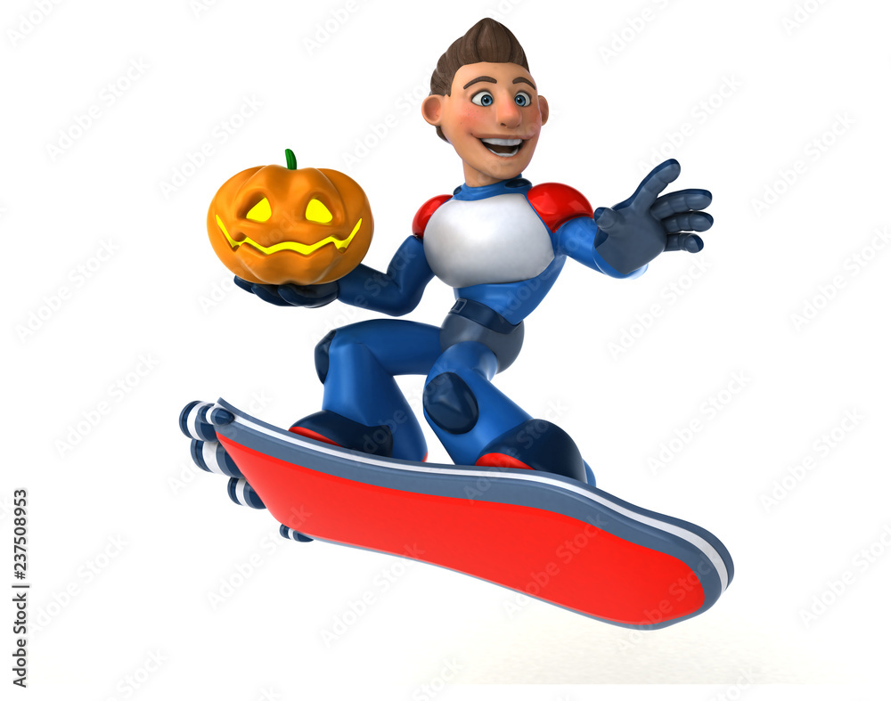 Super modern superhero - 3D Illustration Super modern superhero - 3D Illustration