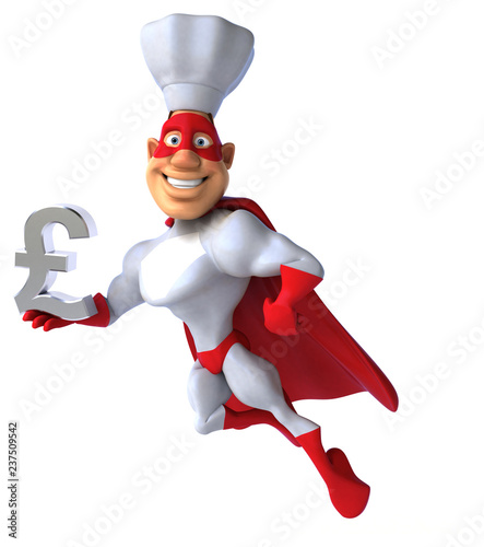 Fun superhero - 3D Illustration
