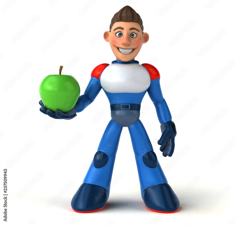 Super modern superhero - 3D Illustration Super modern superhero - 3D Illustration