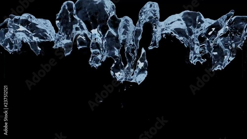 Blue Liquid that completely filling up the screen
