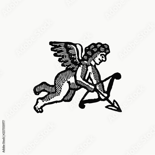 Vintage cupid illustration