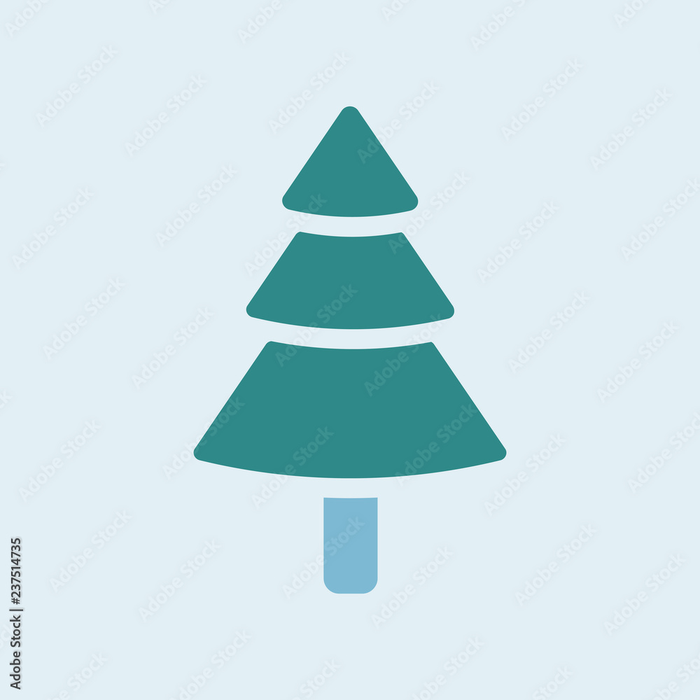 Christmas tree icon decoration vector Christmas tree icon decoration vector