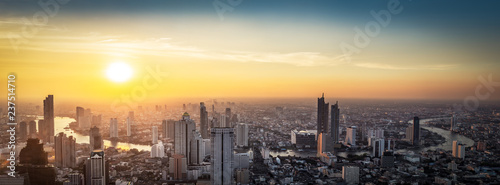Photography Thailand cityscape on sunset
