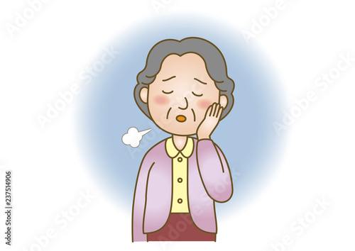 医療イラスト：高齢者・うつ