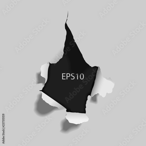 Hole in the paper