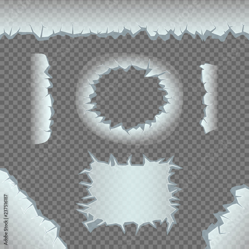 ice crack template set