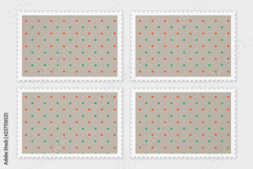 Briefmarken-Set - Bunte Punkte