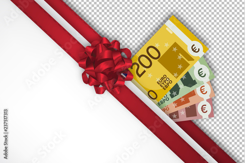 Geschenk mit Geldfächer - Freigestellt