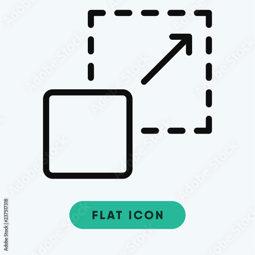 Scalability vector icon