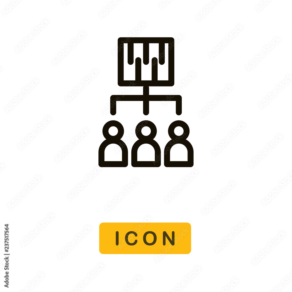 Fototapeta premium Connections vector icon