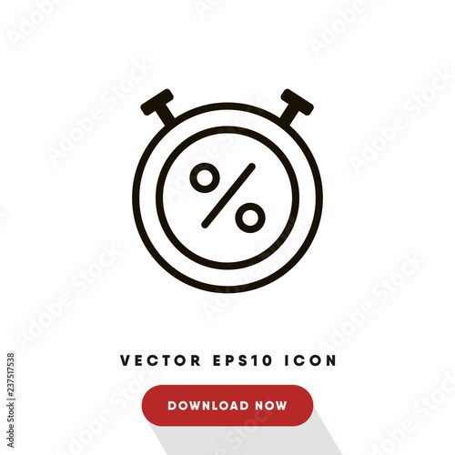 Stopwatch cyber monday vector icon