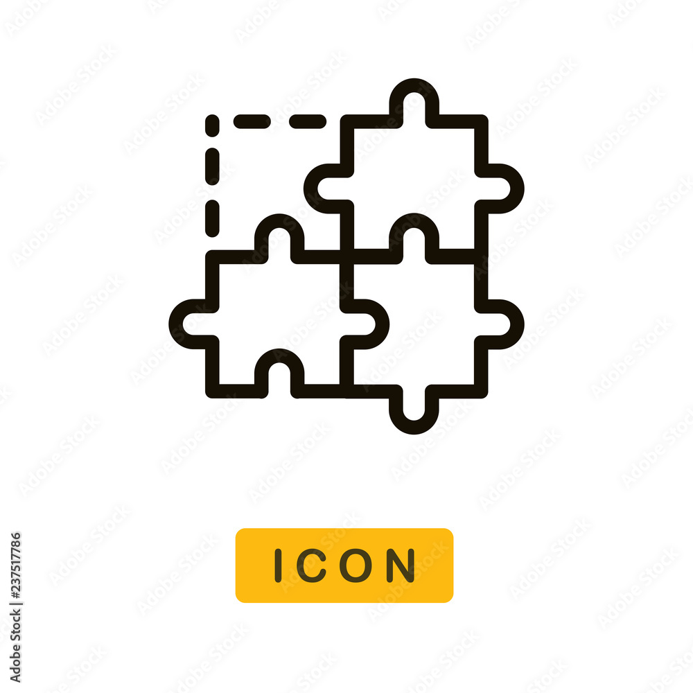 Puzzle vector icon Puzzle vector icon