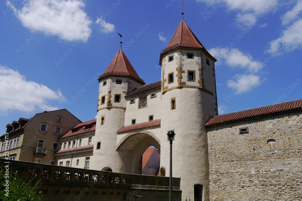 Nabburger Tor in Stadtmauer von Amberg