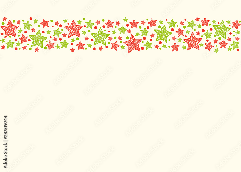 Layout of Christmas greeting card with decorative stars. Vector. Layout of Christmas greeting card with decorative stars. Vector.