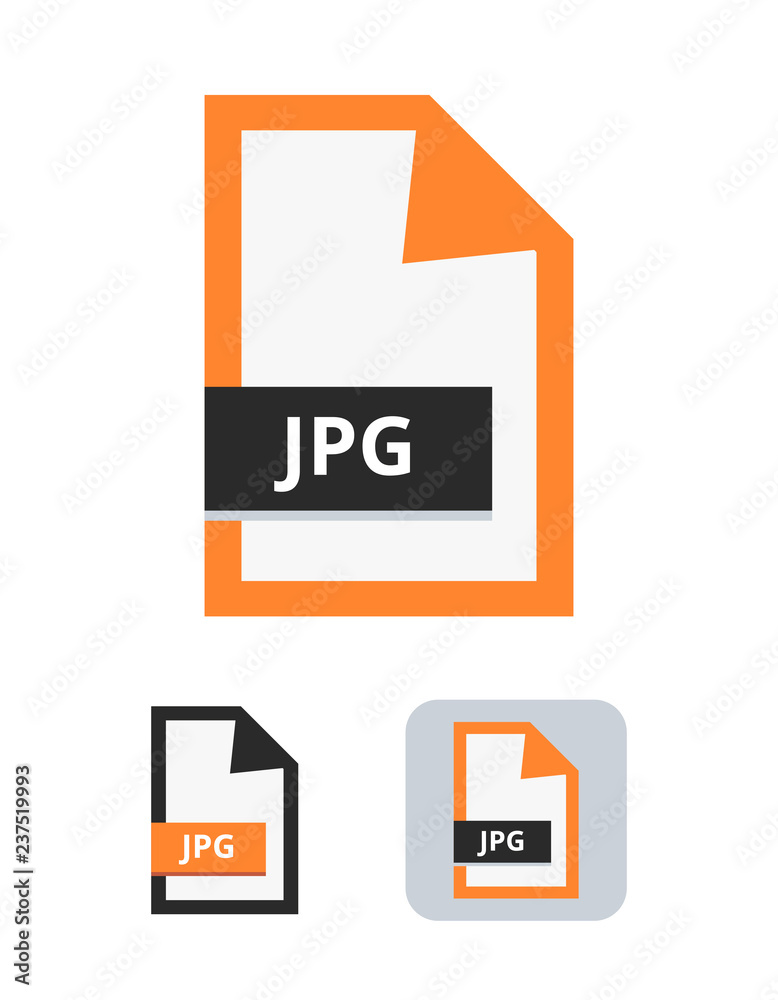 Jpg or Jpeg file flat vector icon. Symbol of JPG or JPEG file with lossy compression for pictures, photos, images, graphic, web and print isolated on a white background. Jpg or Jpeg file flat vector icon. Symbol of JPG or JPEG file with lossy compression for pictures, photos, images, graphic, web and print isolated on a white background.