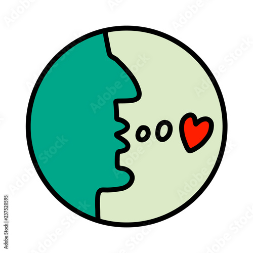Dialogue logo logotype for psychology psychotherapy consulting speech talking meeting conversation between hand drawn minimalism green and red heart