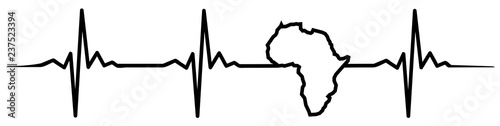 africa heartbeat #isoliert #vektor - Afrika Herzschlag photo