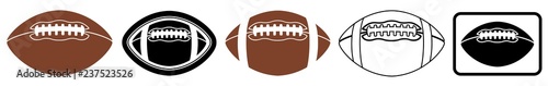 American Football | Ball | Emblem | Logo | Variations