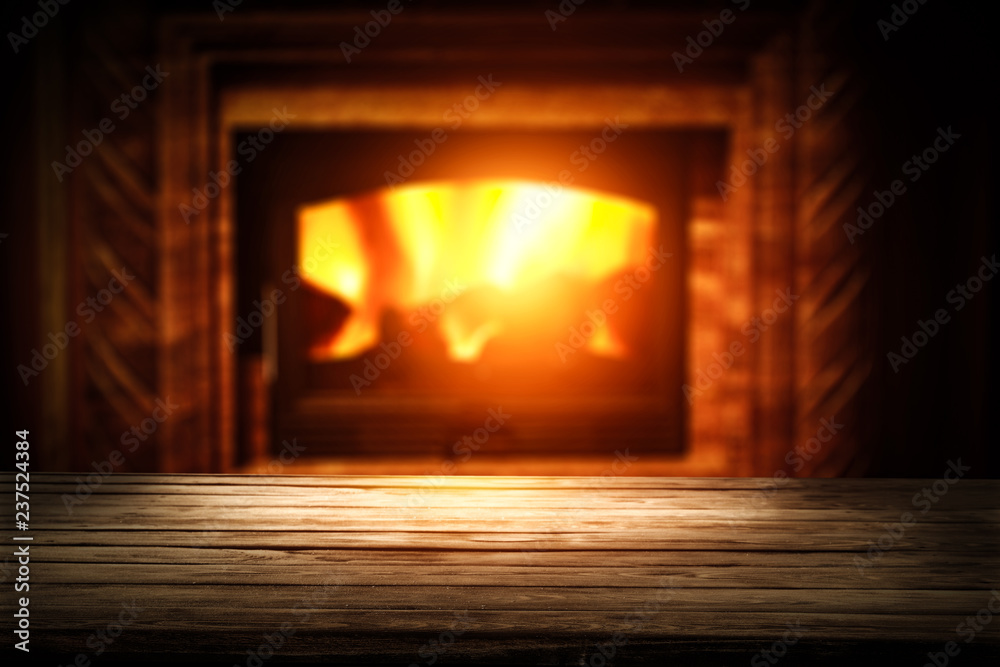 table background and fireplace table background and fireplace