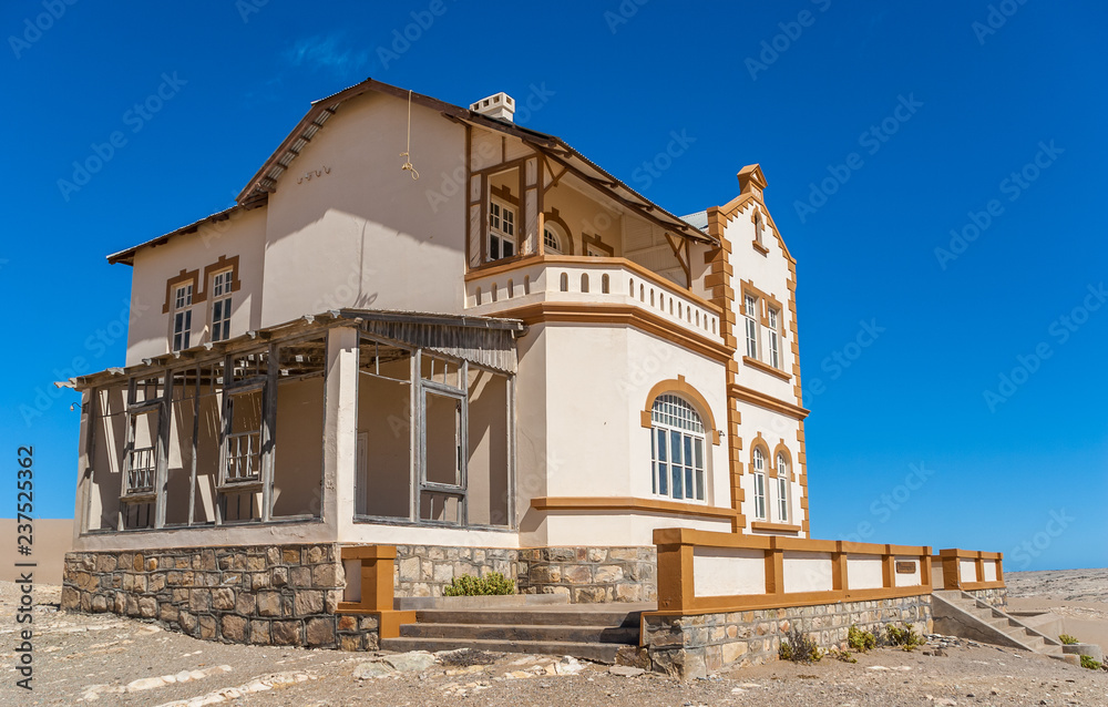 Kolmanskuppe, aslo known as Kolmanskop, a diamond mining ghost town on the Skeleton Coast of Namibia.