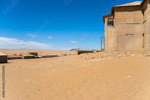 Kolmanskuppe, aslo known as Kolmanskop, a diamond mining ghost town on the Skeleton Coast of Namibia.