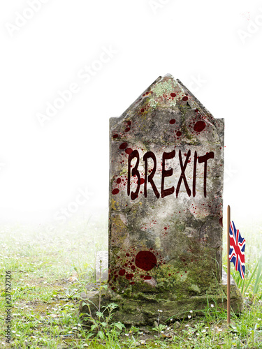 Quadro em tela Brexit dead, UK politics