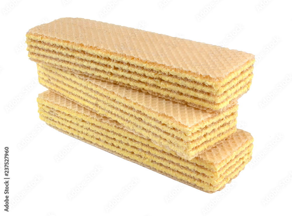 Wafers stick isolated on white background Wafers stick isolated on white background