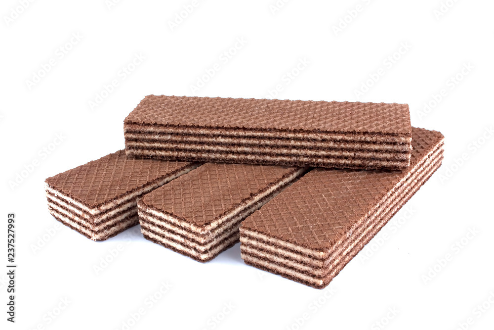 Wafers stick isolated on white background Wafers stick isolated on white background