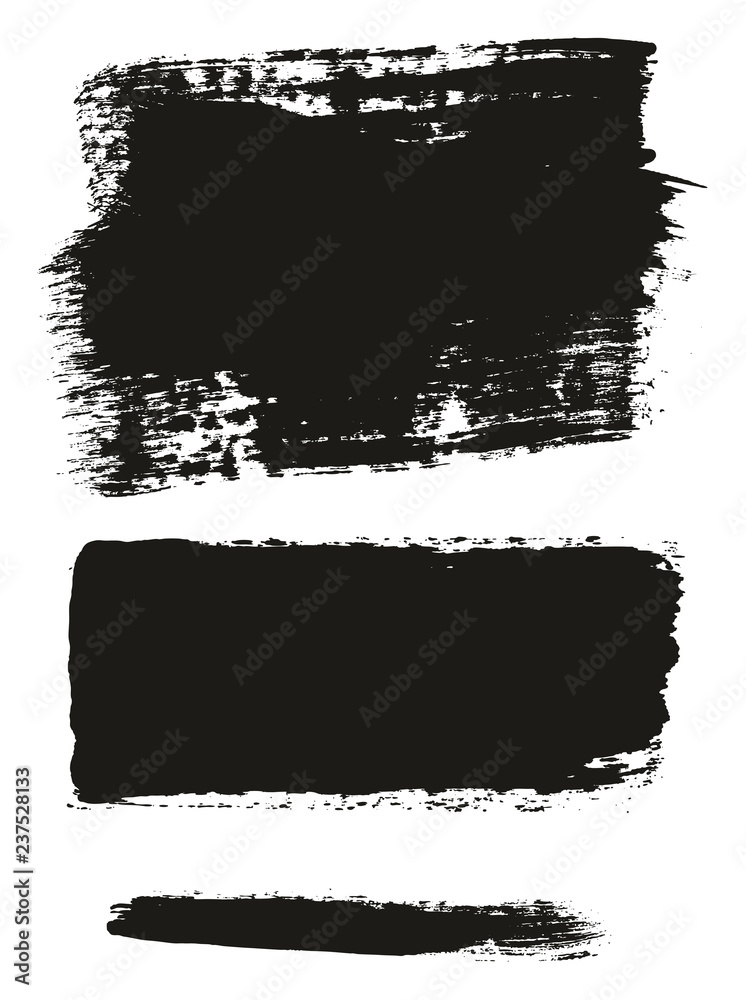 Paint Brush Wide Background & Lines High Detail Abstract Vector Background Mix Set 145