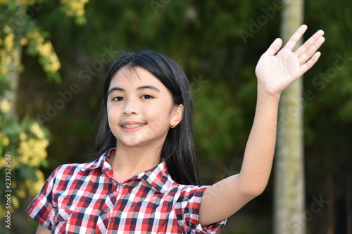 Canvas Print Friendly Young Filipina Person