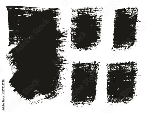 Paint Brush Wide Background & Lines High Detail Abstract Vector Background Mix Set 130