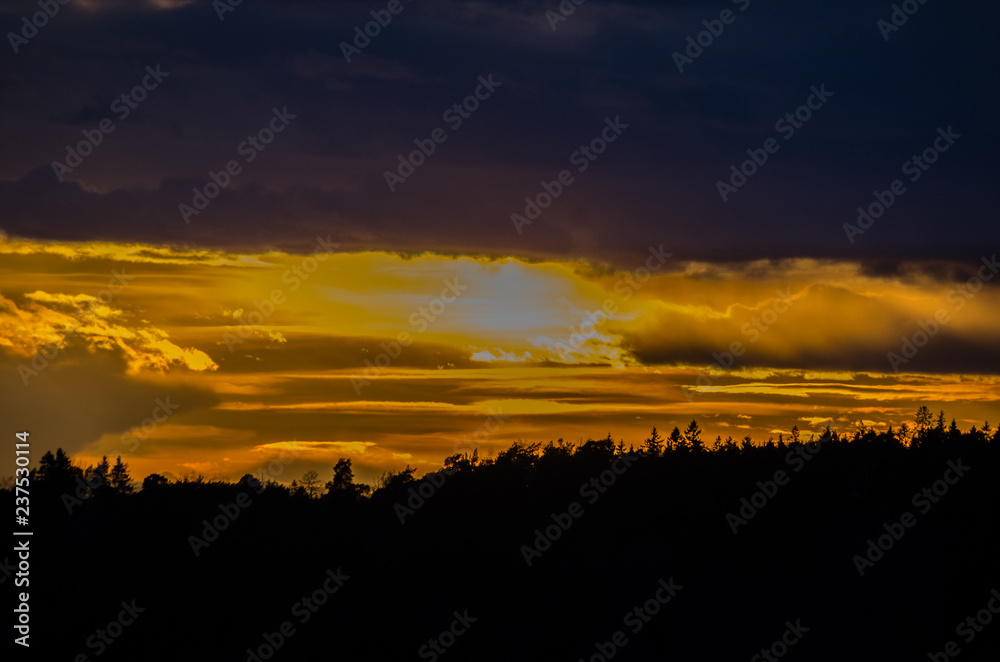 Sunset view on the Baltic sea next to Stockholm Sunset view on the Baltic sea next to Stockholm