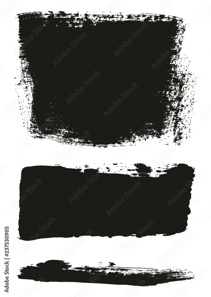 Paint Brush Wide Background & Lines High Detail Abstract Vector Background Mix Set 62