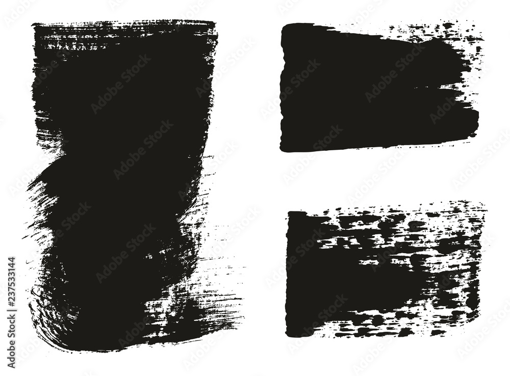 Paint Brush Wide Background & Lines High Detail Abstract Vector Background Mix Set 22