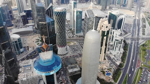 Doha Skyline (Qatar) Drone Footage