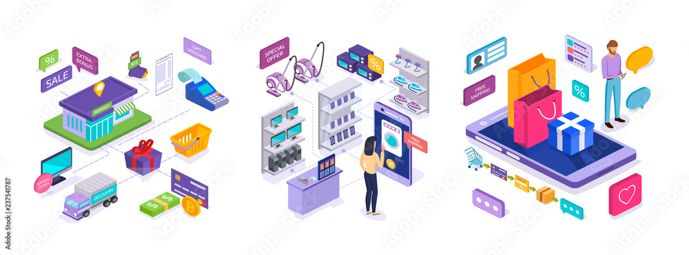E-commerce. Sales in market, online shopping, digital marketing, mobile application. E-commerce. Sales in market, online shopping, digital marketing, mobile application.