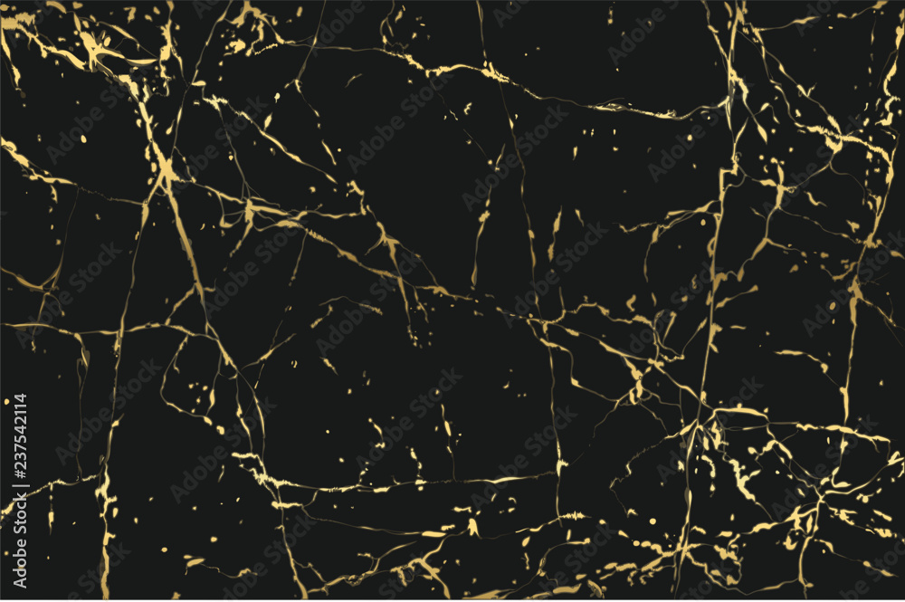 Luxury Marble background with golden pattern texture vector. - obrazy, fototapety, plakaty 